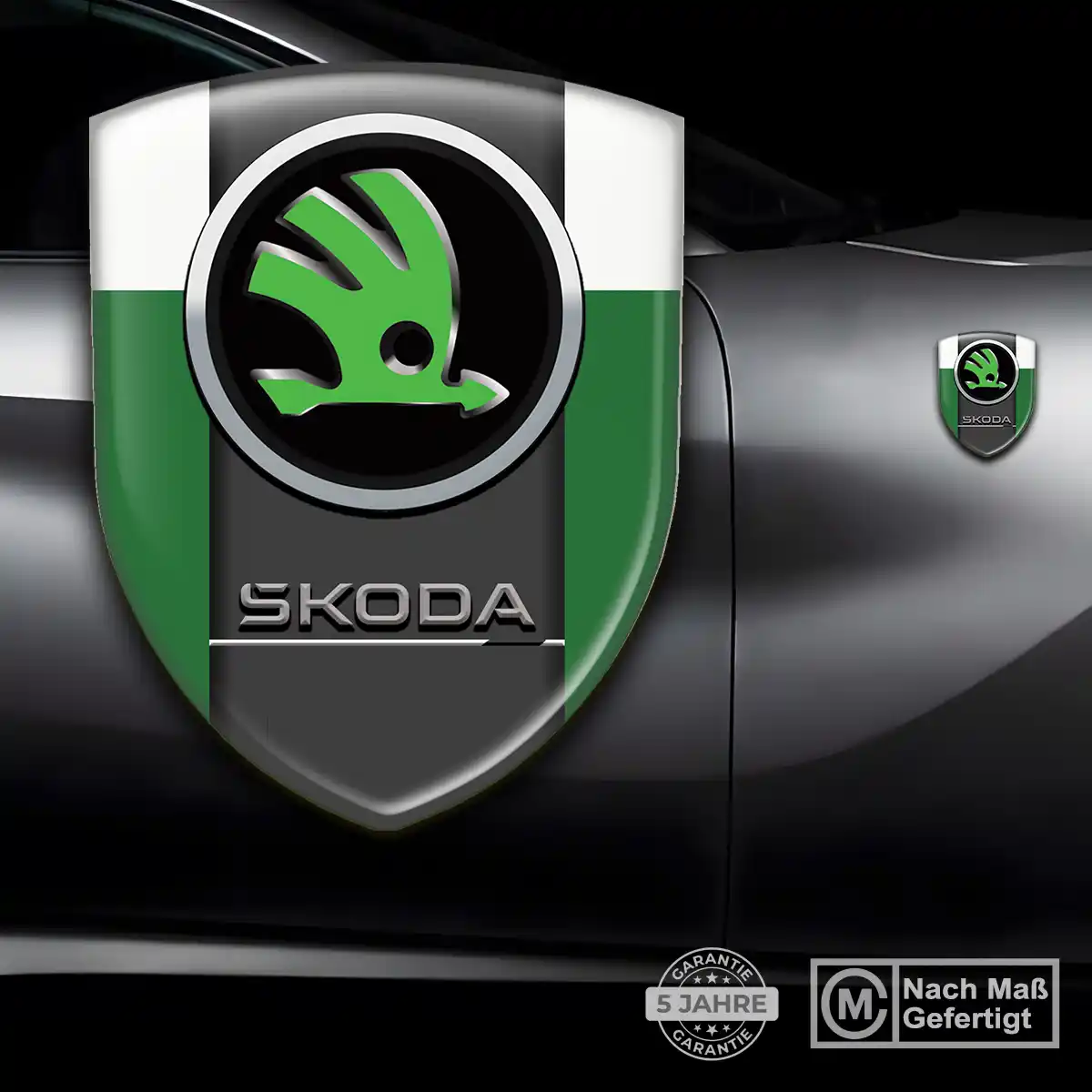 Skoda Aufkleber 3D Gel Wappen Auto Hohe Qualität
