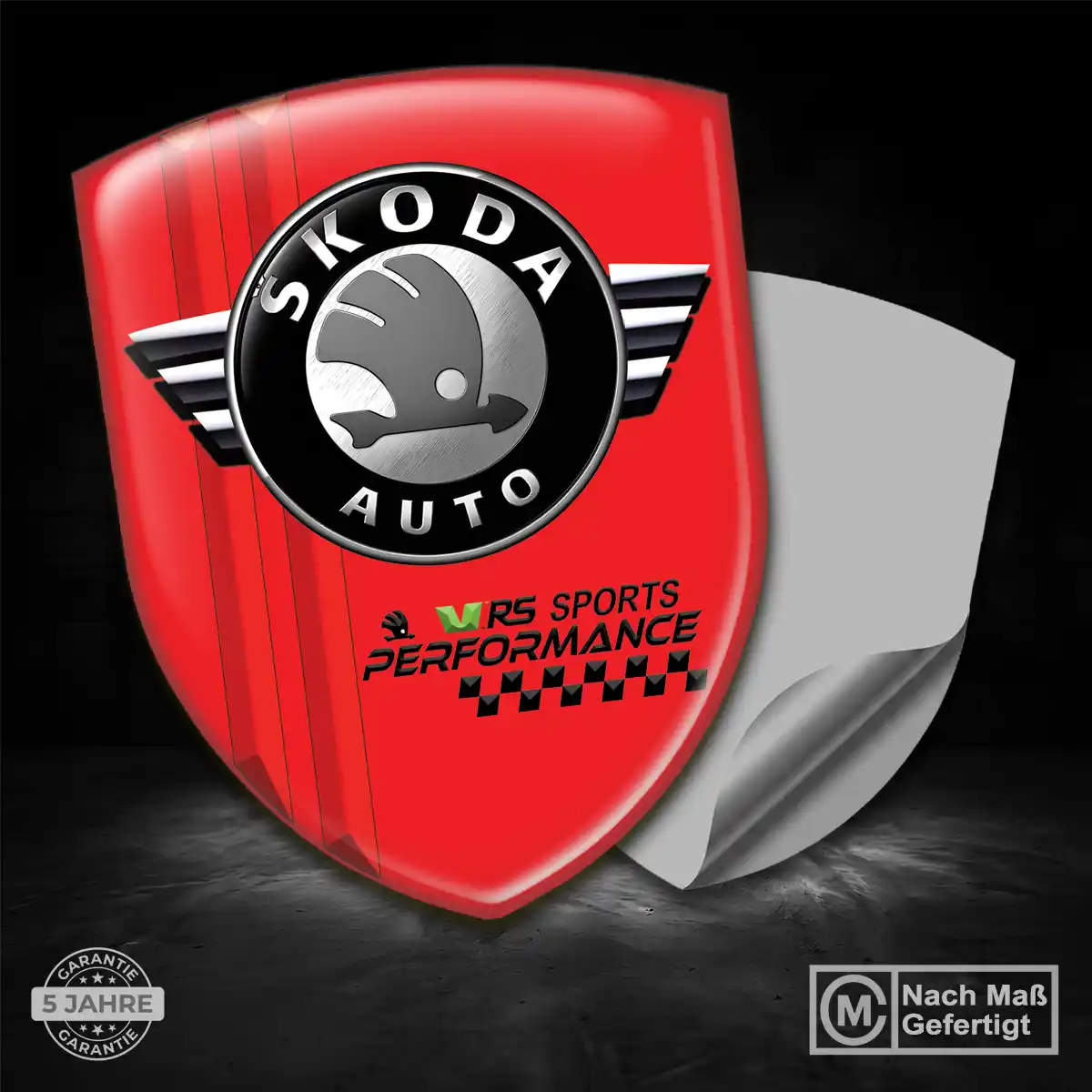 Skoda Aufkleber 3D Gel Wappen Hohe Qualität