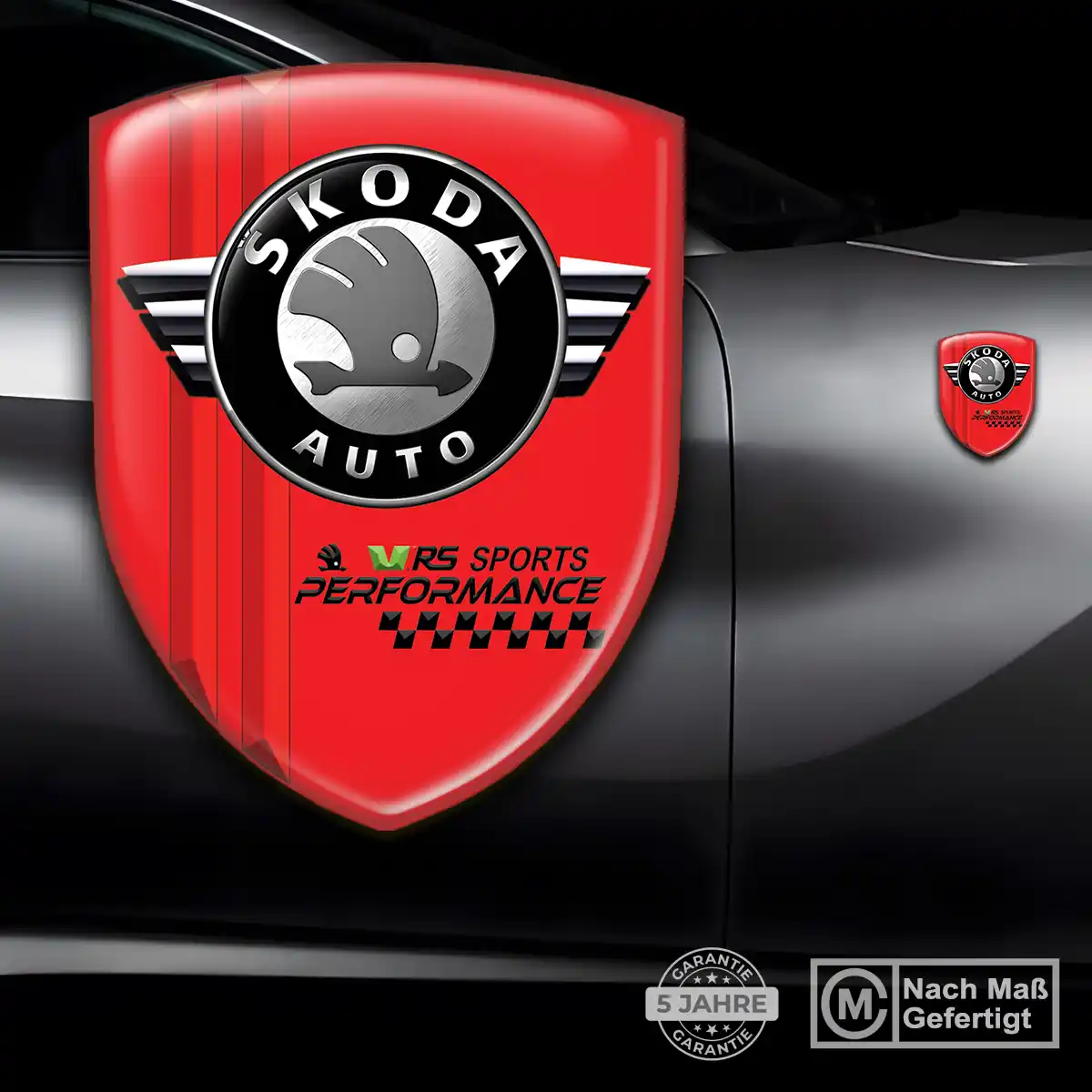 Skoda Aufkleber 3D Gel Wappen Hohe Qualität