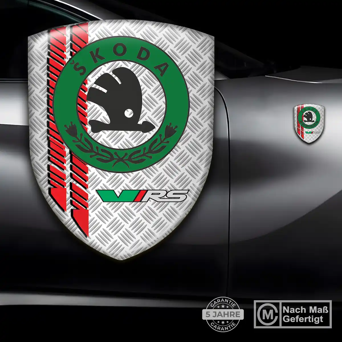 Skoda Aufkleber 3D Gel Wappen Premium-Edition