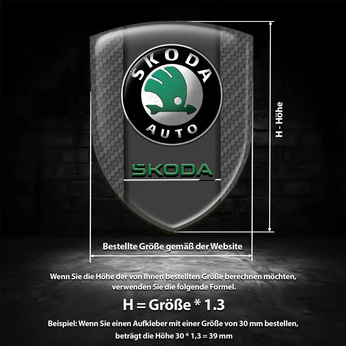Skoda Aufkleber Auto Hohe Qualität