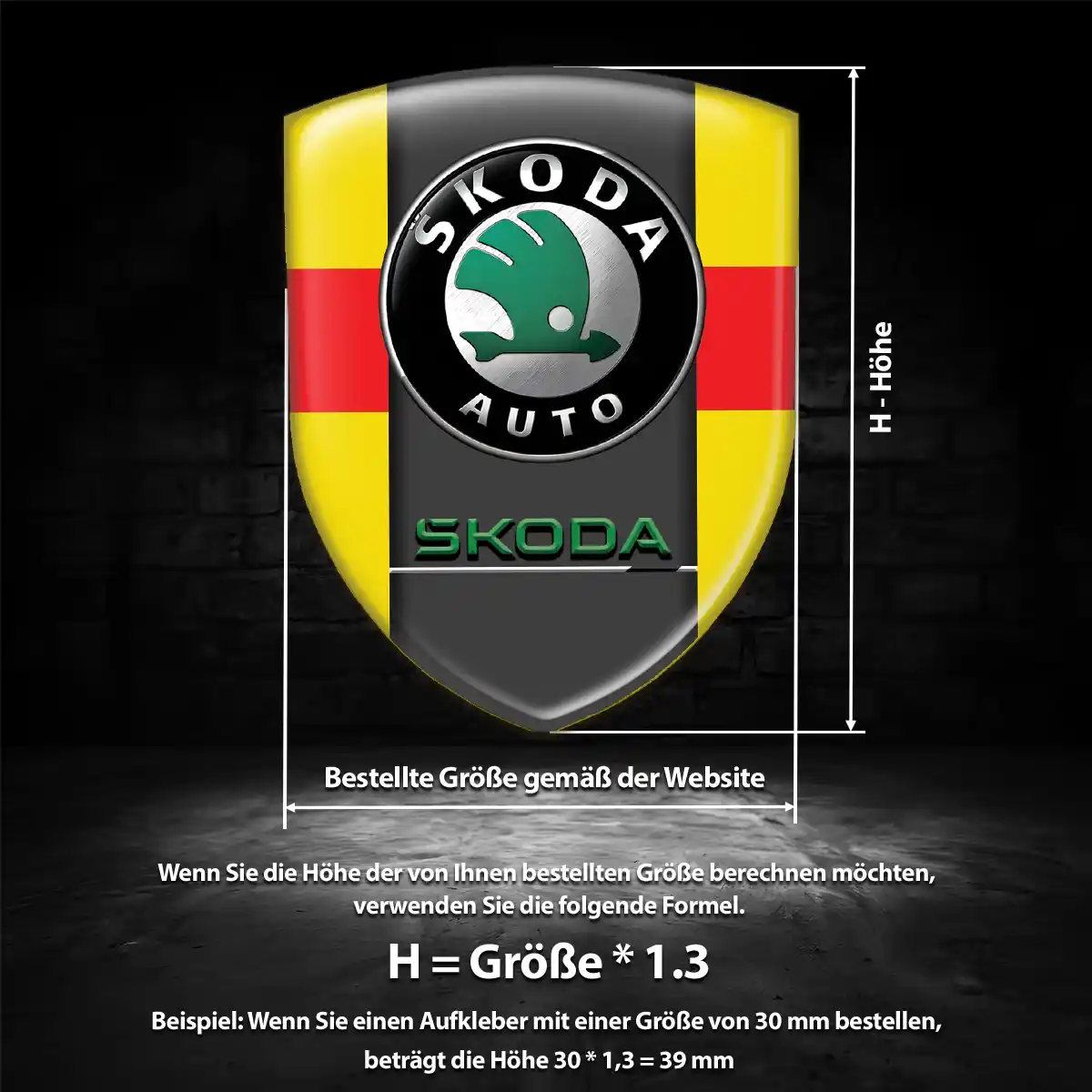 Skoda Aufkleber Auto Stilvolles Design