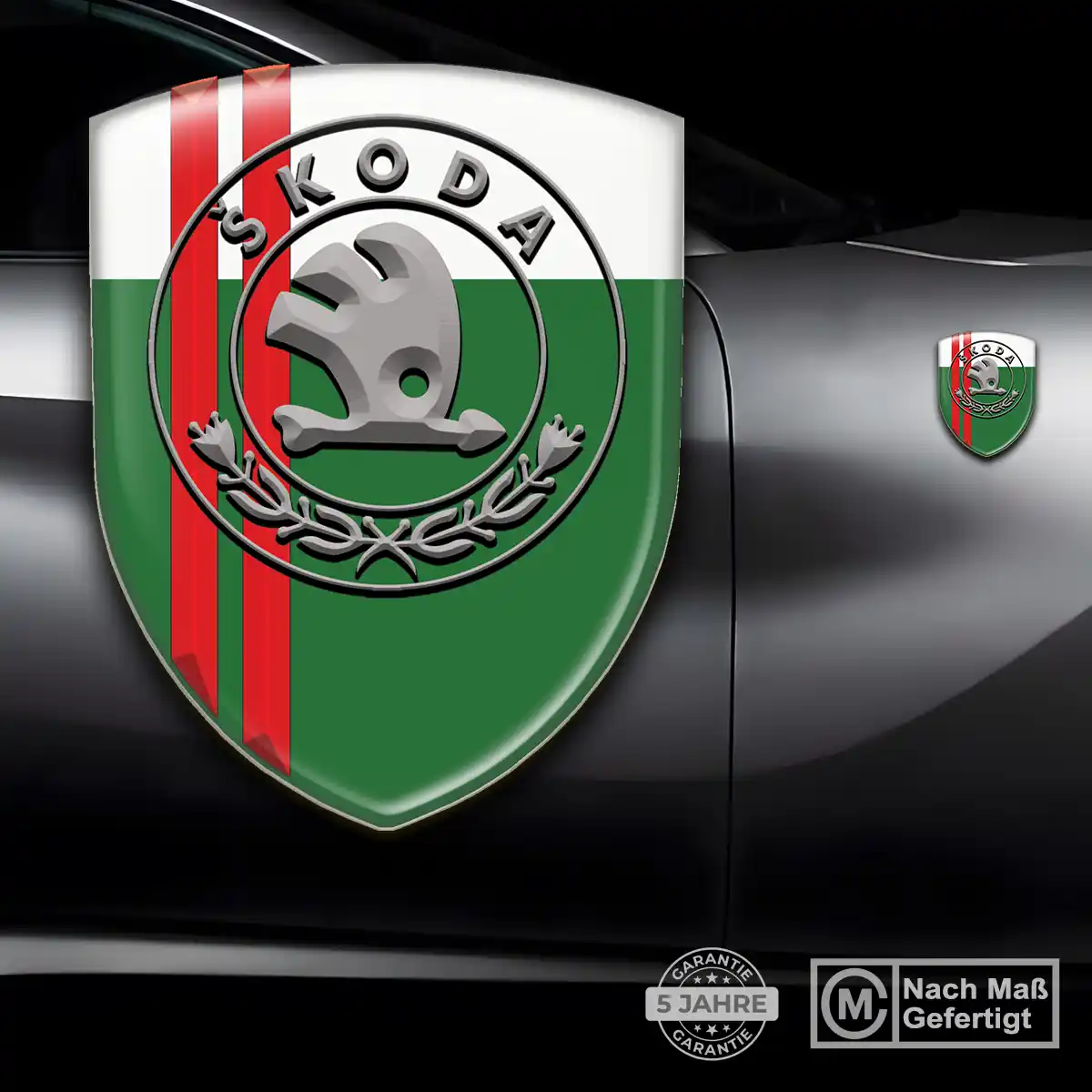 Skoda Aufkleber Emblem Auto Premium-Edition