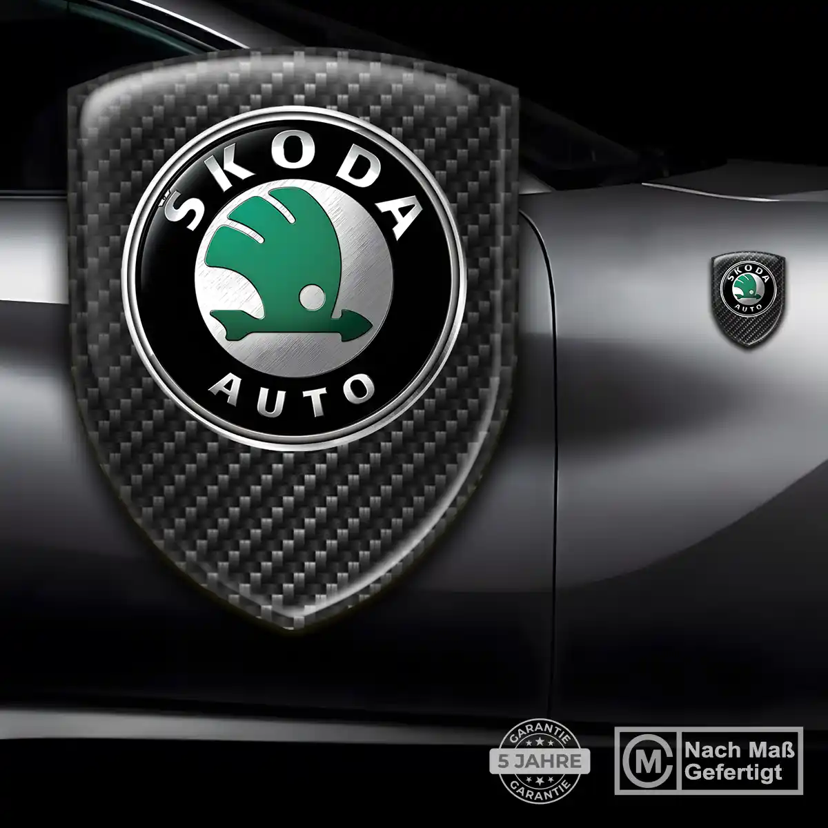 Skoda Aufkleber Emblem Auto Stilvolles Design