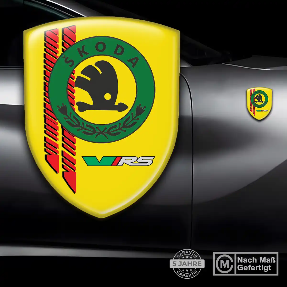 Skoda Aufkleber Emblem Premium-Edition