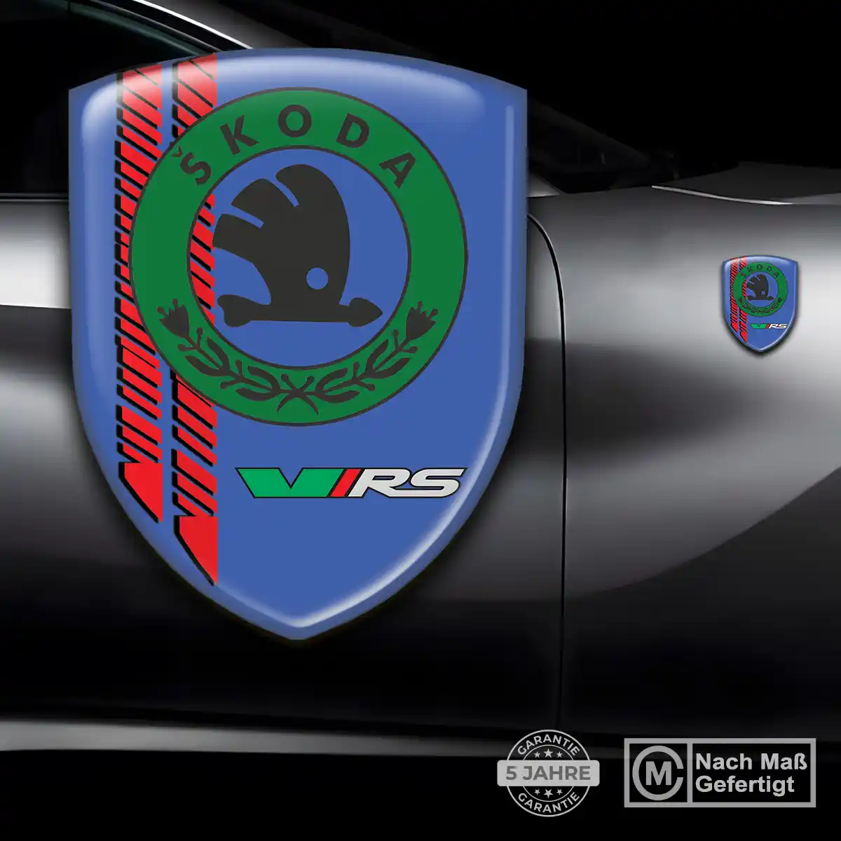Skoda Aufkleber Emblem Wappen Auto Stilvolles Design