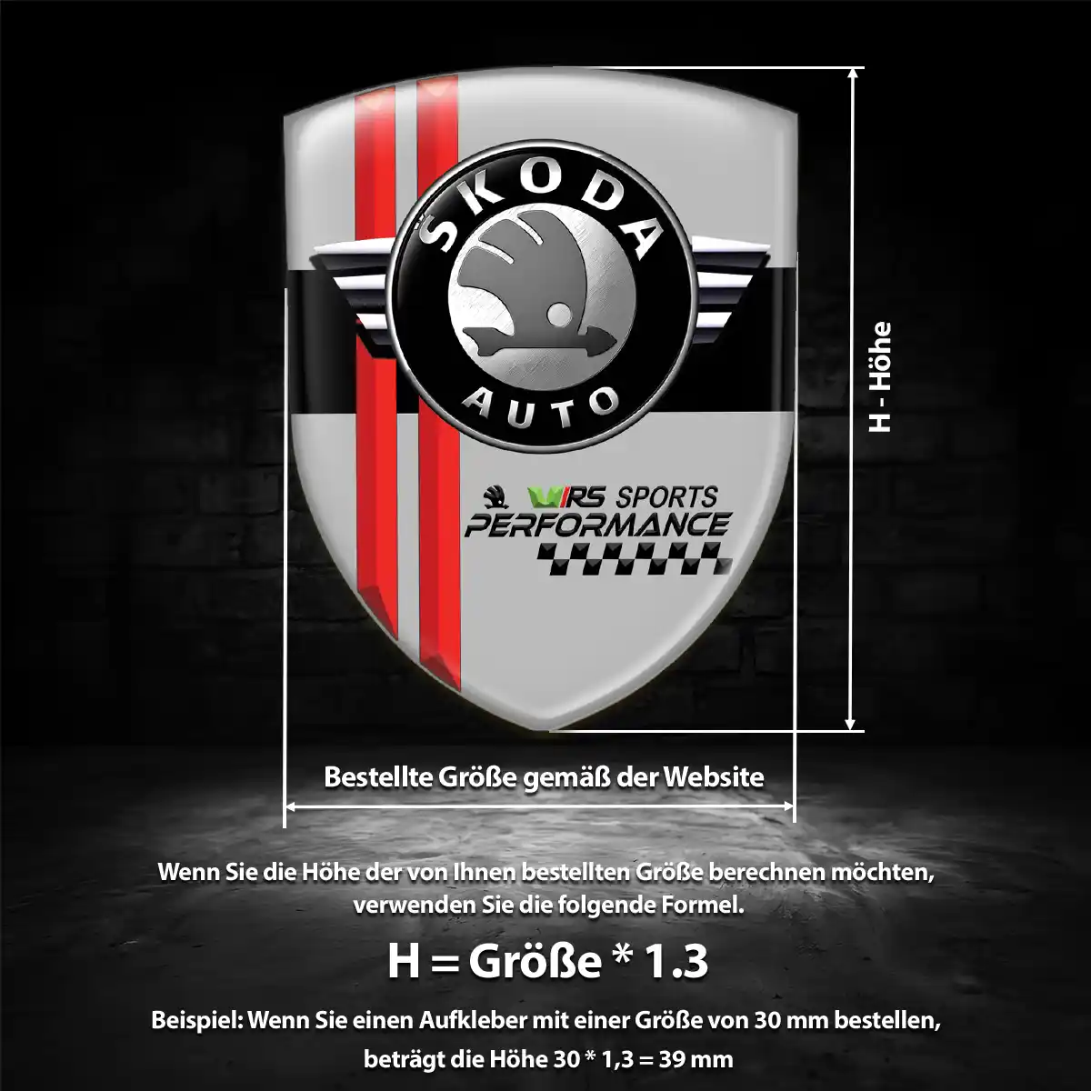 Skoda Aufkleber Emblem Wappen Hohe Qualität