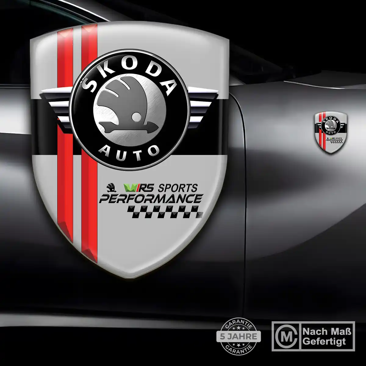 Skoda Aufkleber Emblem Wappen Hohe Qualität