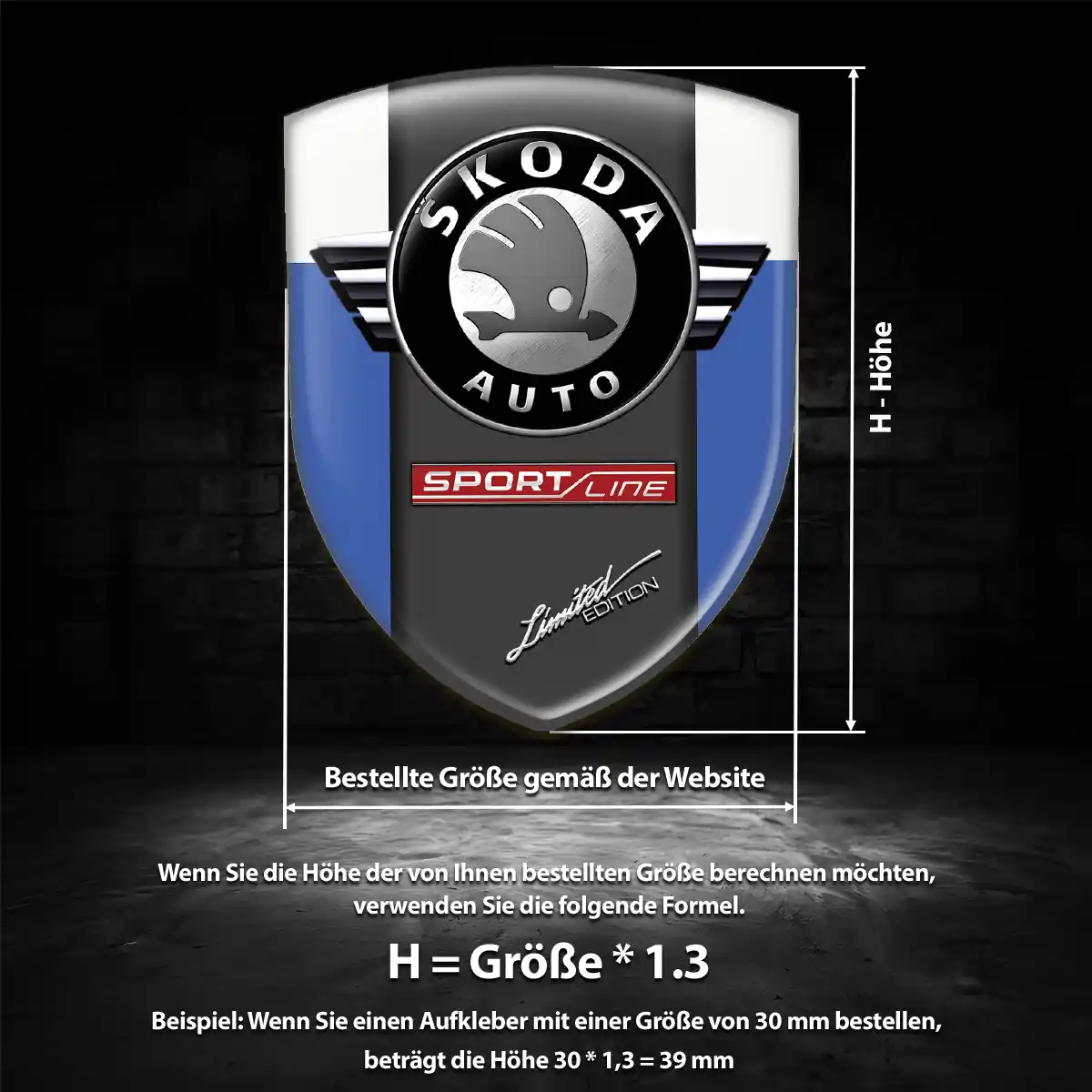 Skoda Aufkleber Embleme Silikon Hohe Qualität