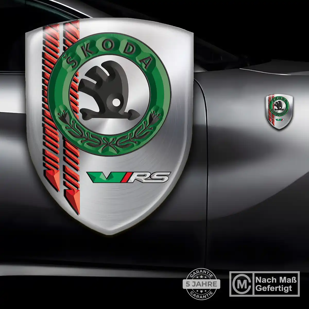 Skoda Aufkleber Embleme Silikon Premium-Edition