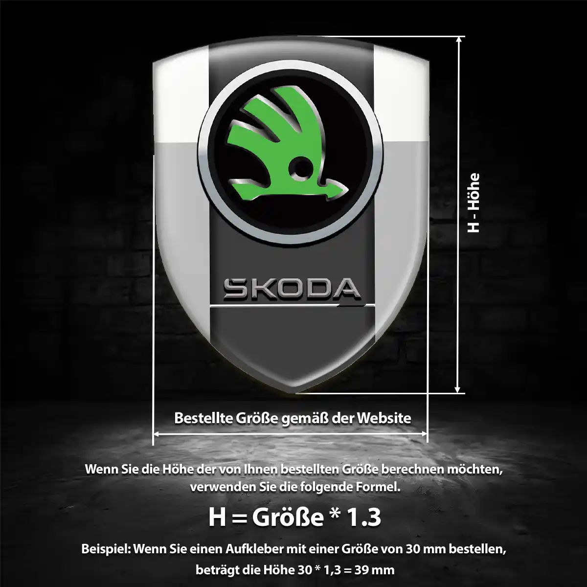 Skoda Aufkleber Hohe Qualität