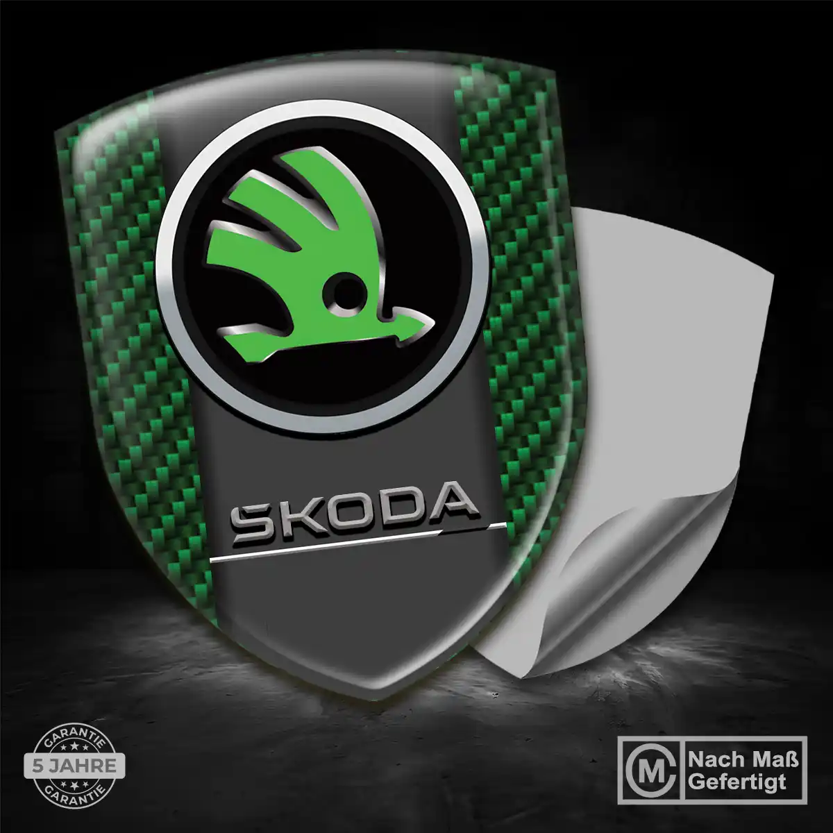 Skoda Aufkleber Silikon Embleme Auto Hohe Qualität