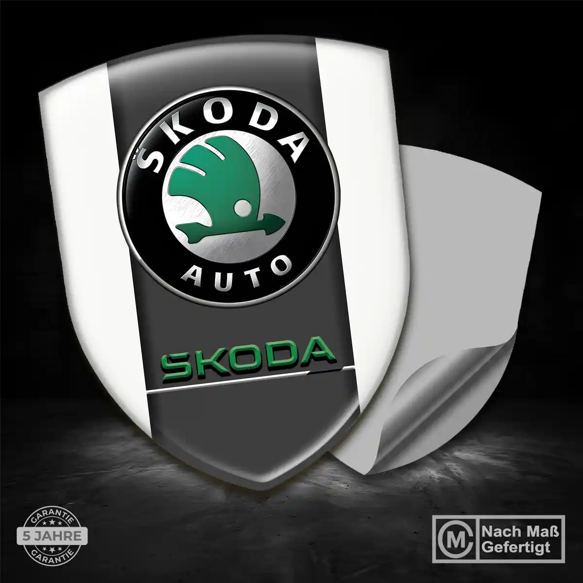 Skoda Aufkleber Silikon Embleme Auto Stilvolles Design