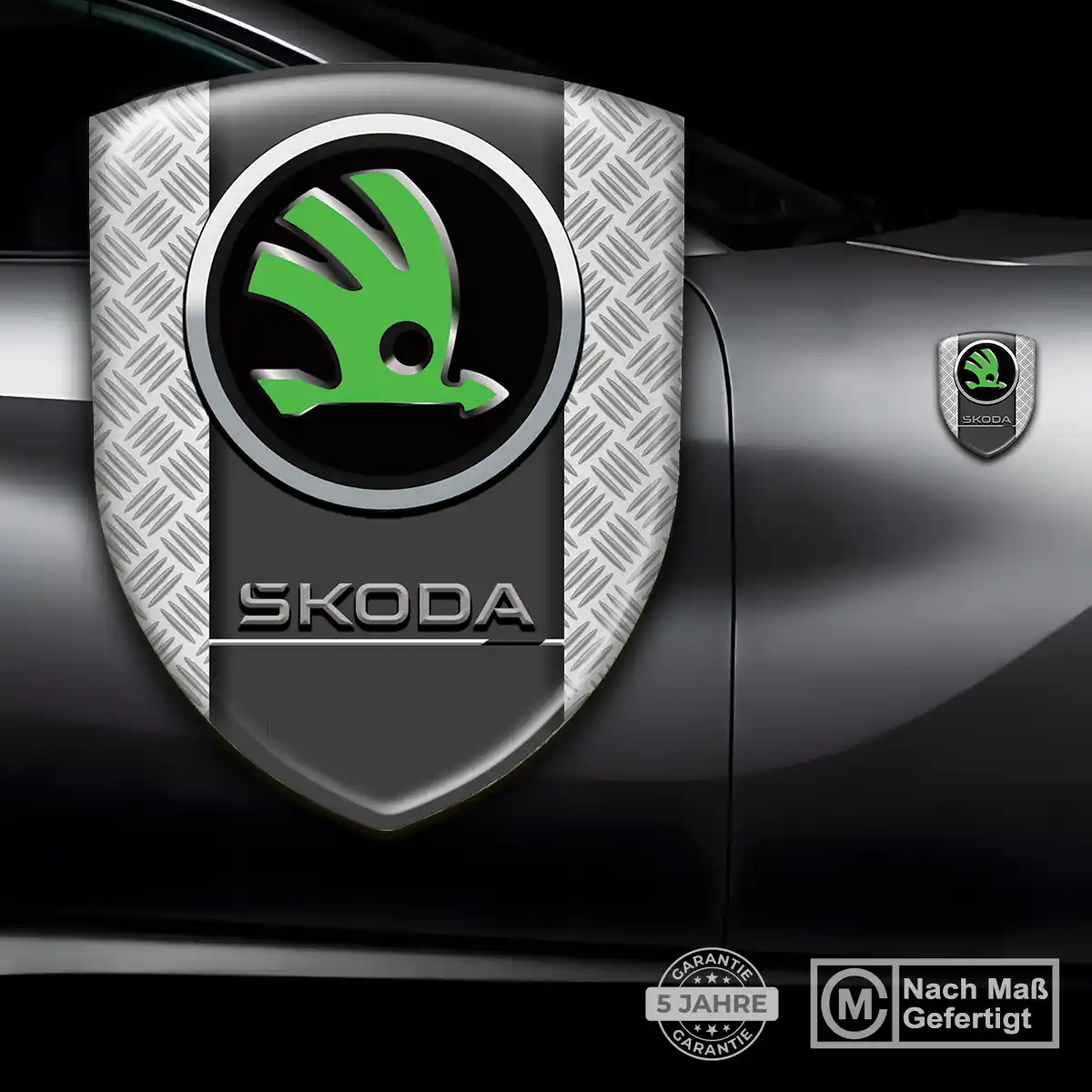 Skoda Aufkleber Wappen Auto Stilvolles Design
