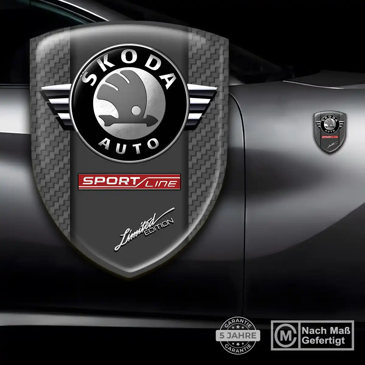 Skoda Aufkleber Wappen Hohe Qualität