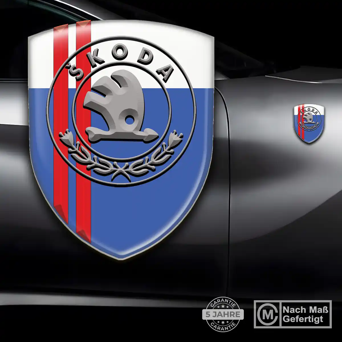 Skoda Aufkleber Wappen Premium-Edition