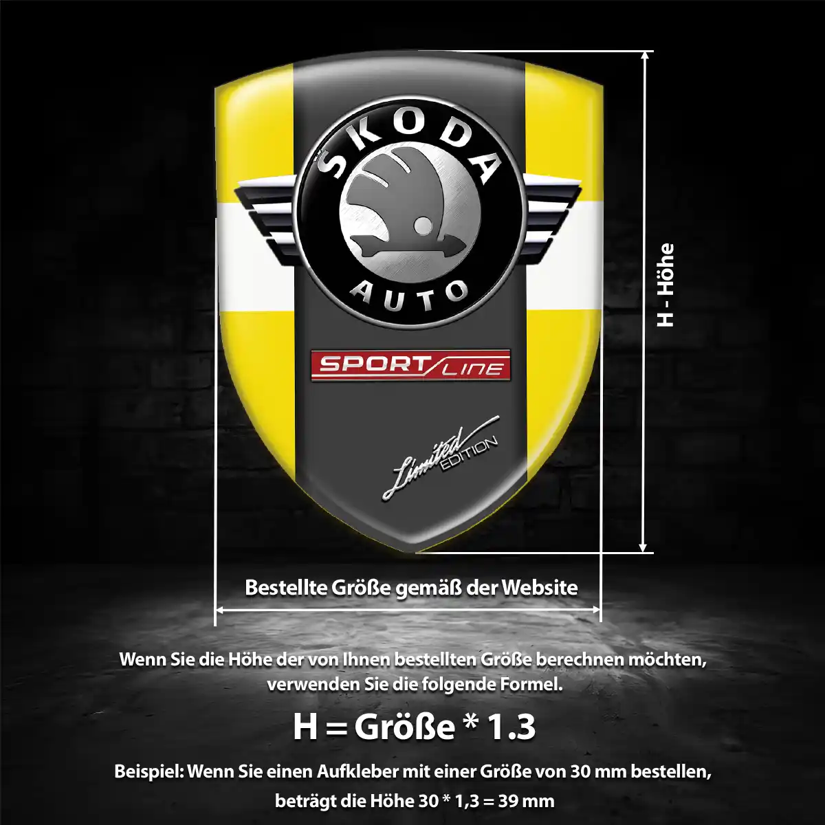 Skoda Emblem Aufkleber Auto Hohe Qualität