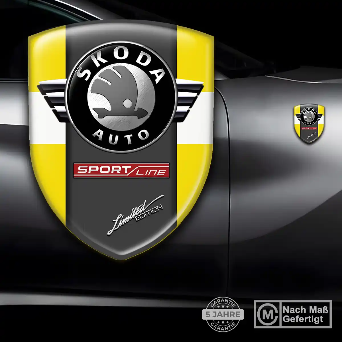 Skoda Emblem Aufkleber Auto Hohe Qualität