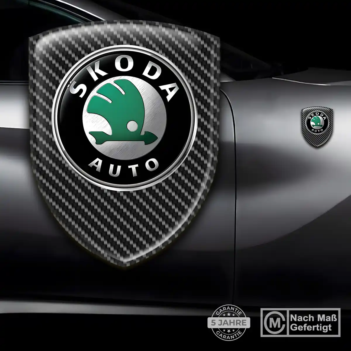 Skoda Emblem Aufkleber Auto Premium-Edition