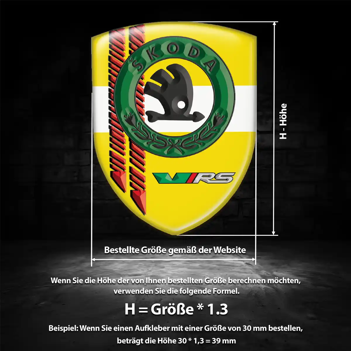 Skoda Emblem Aufkleber Auto Stilvolles Design