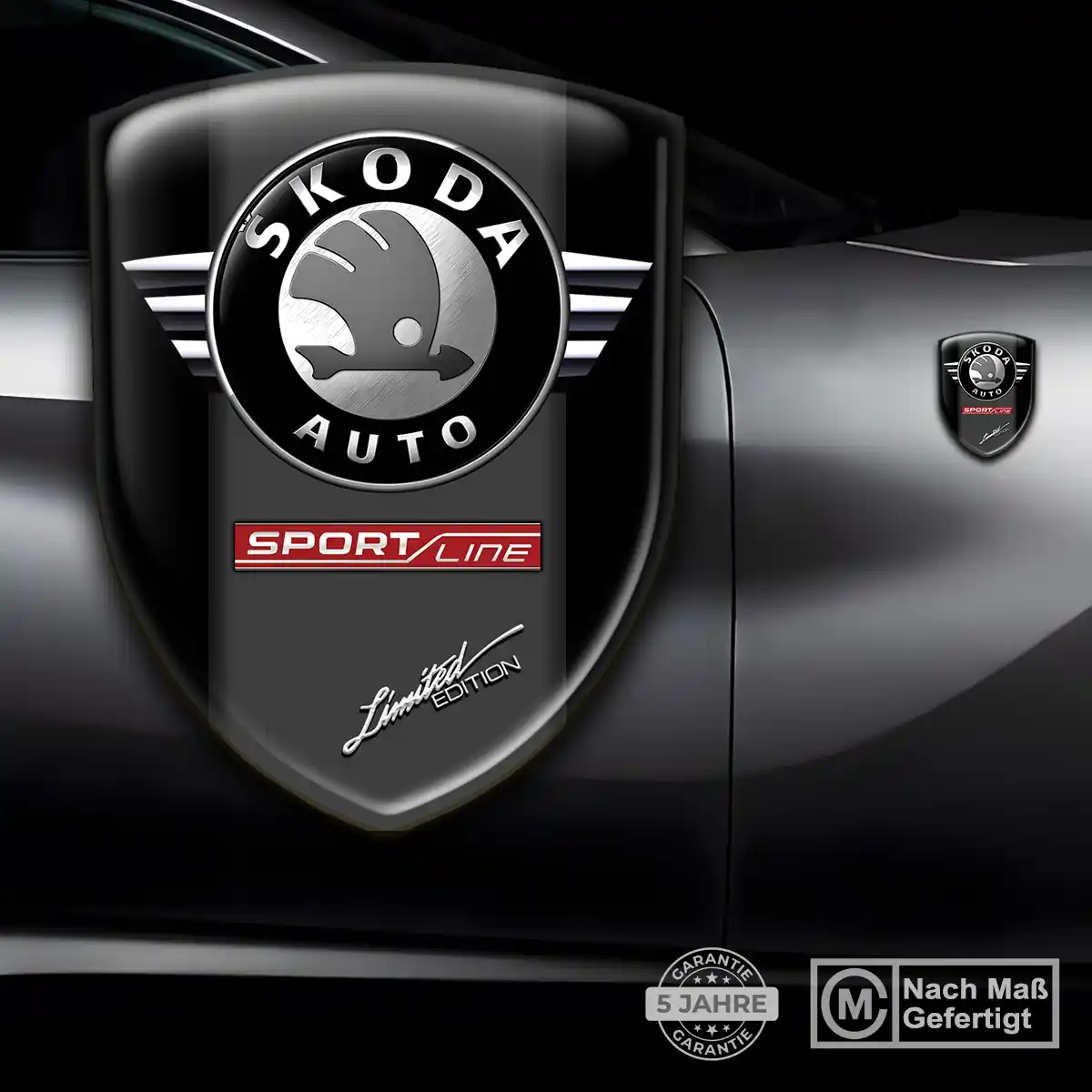 Skoda Emblem Aufkleber Premium-Edition