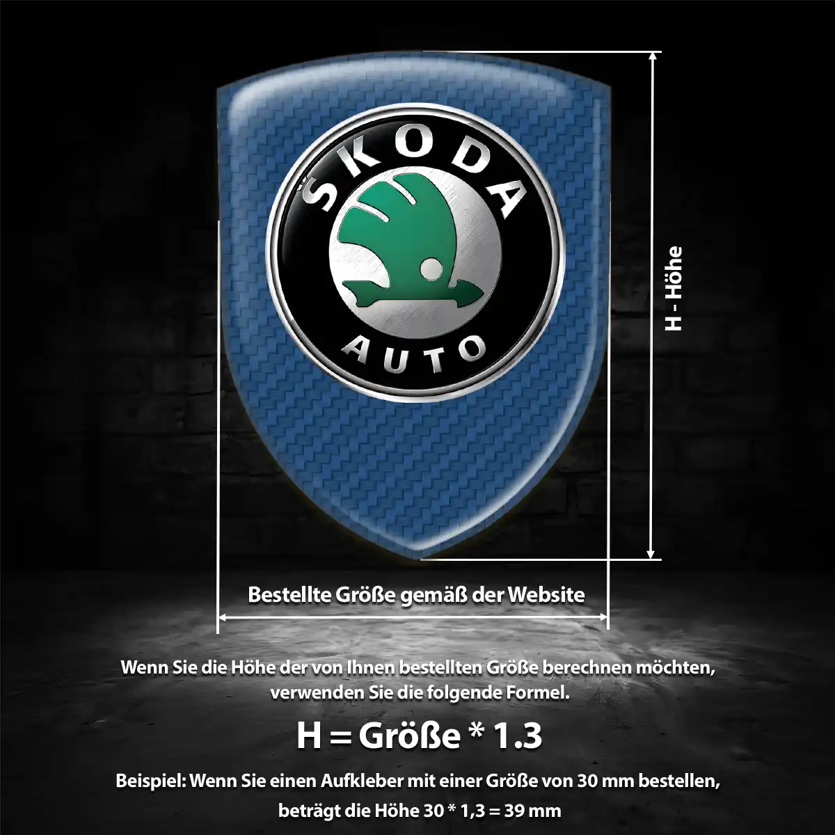 Skoda Emblem Aufkleber Wappen Hohe Qualität