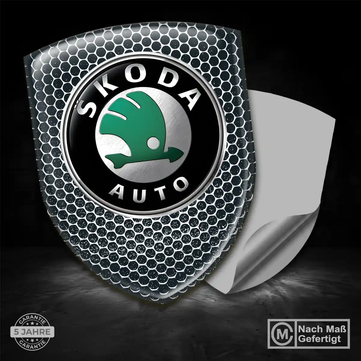 Skoda Emblem Aufkleber Wappen Premium-Edition
