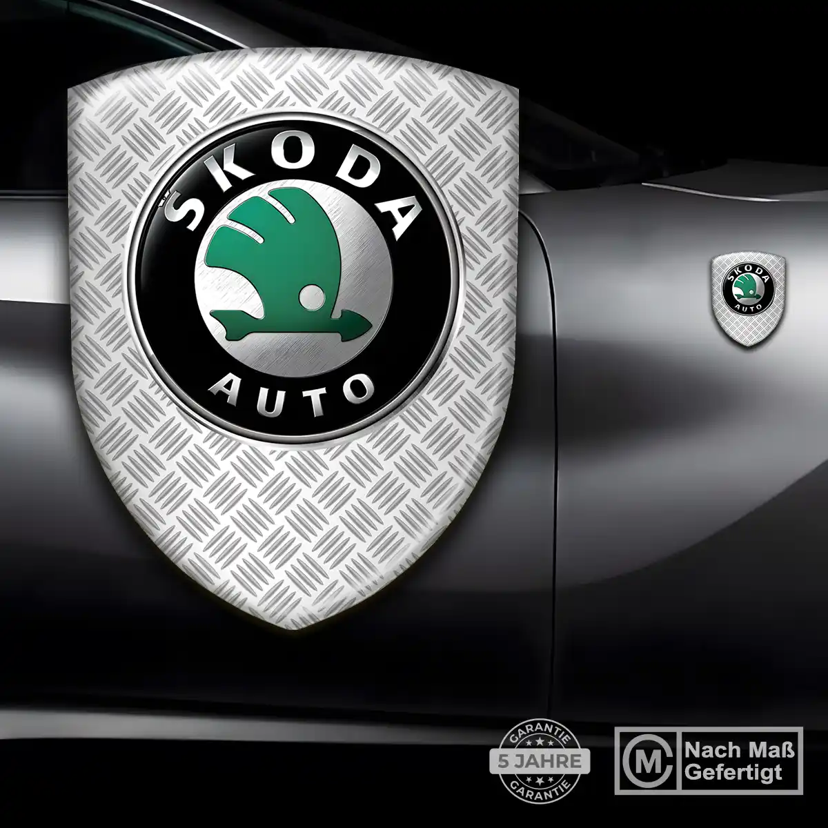 Skoda Emblem Aufkleber Wappen Stilvolles Design