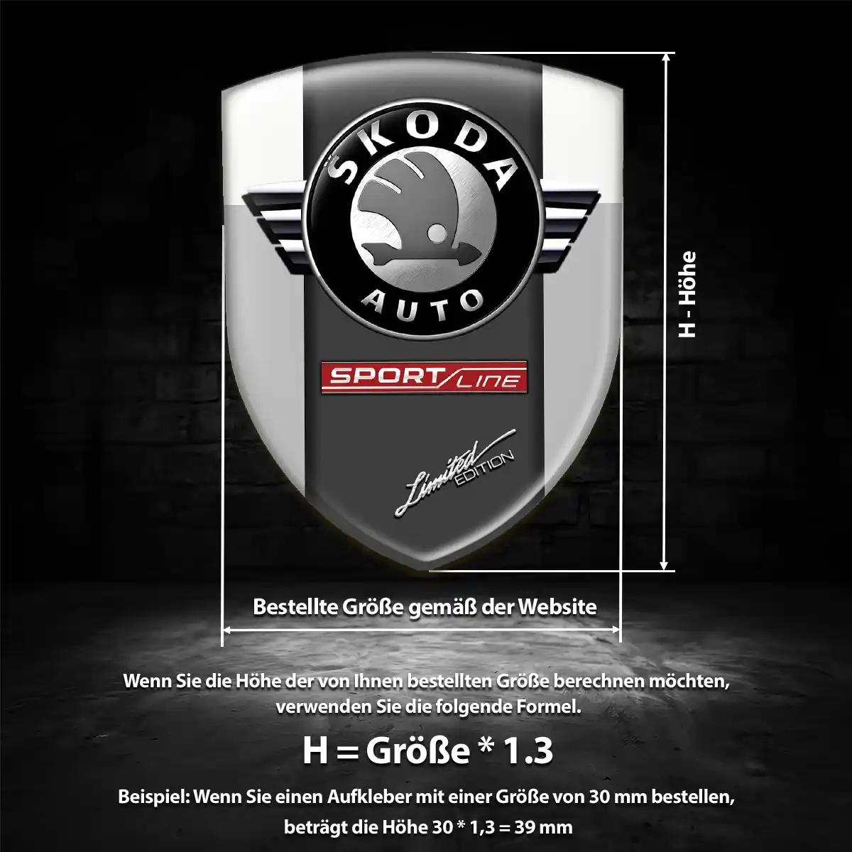 Skoda Emblem Auto Hohe Qualität