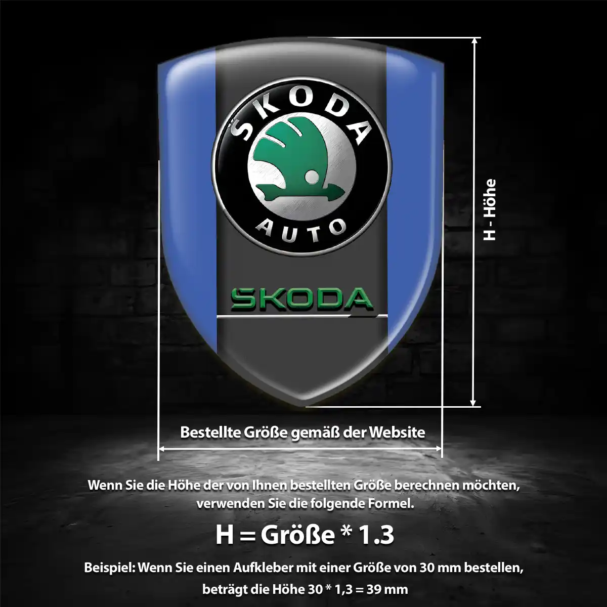 Skoda Emblem Auto Stilvolles Design