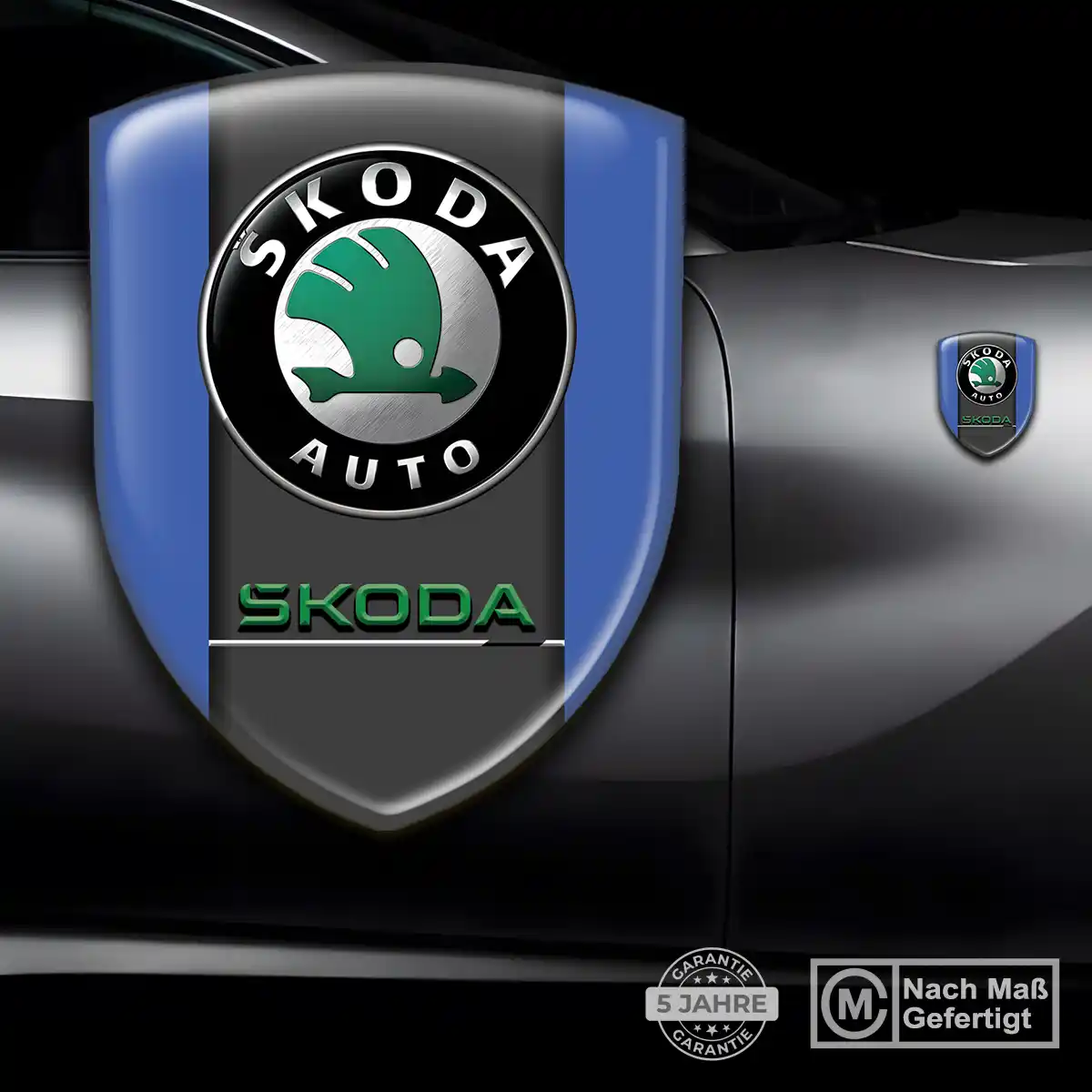 Skoda Emblem Auto Stilvolles Design