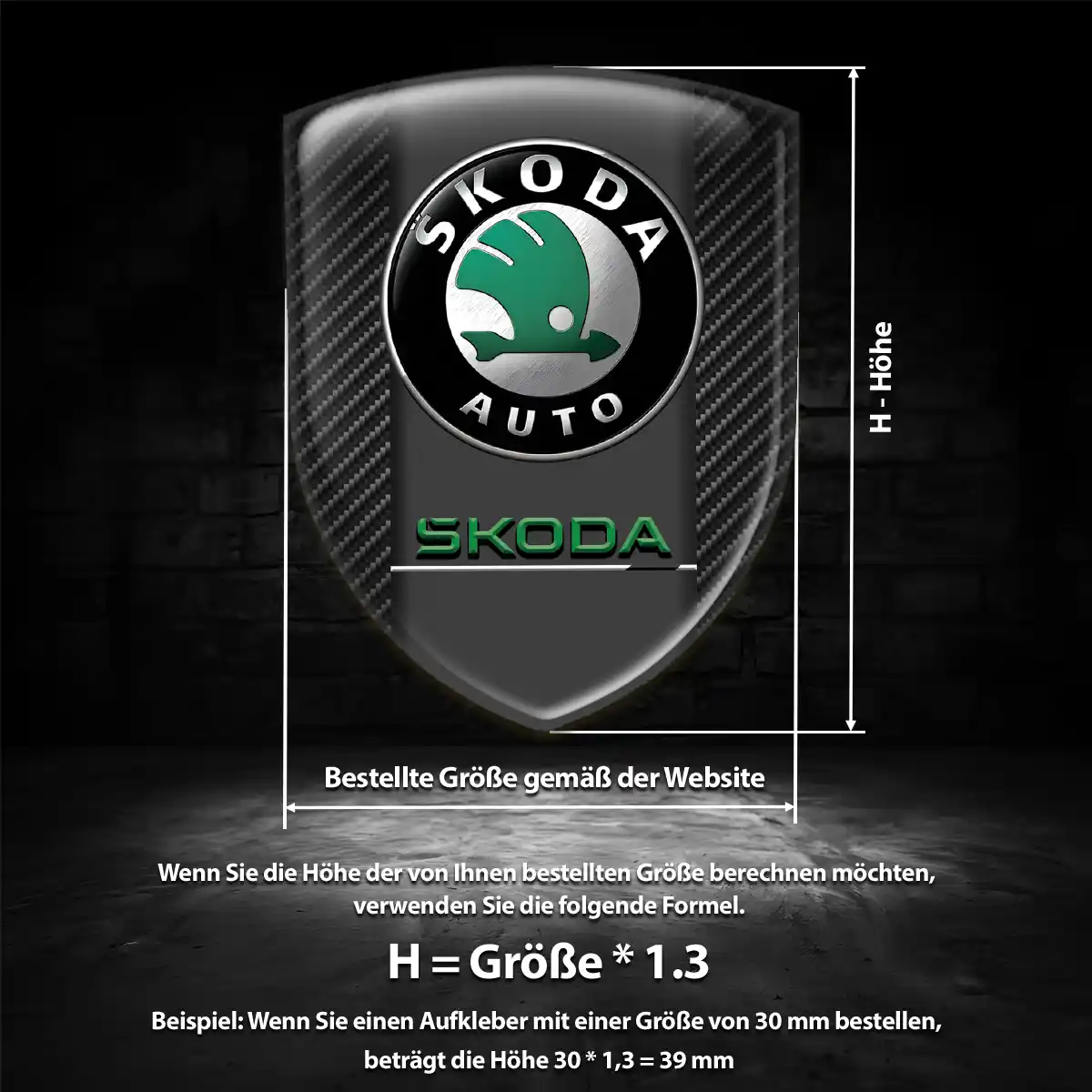 Skoda Emblem Hohe Qualität