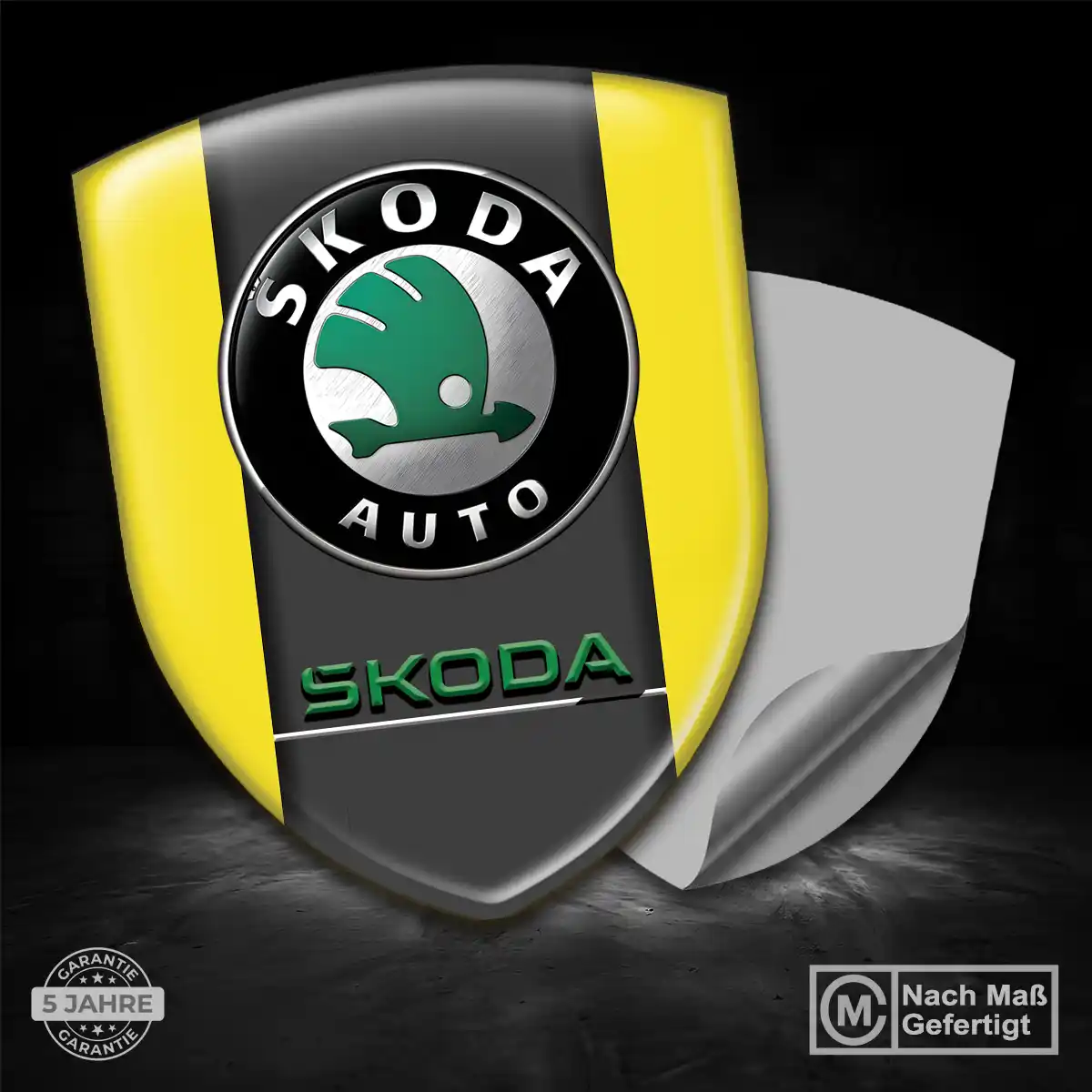 Skoda Emblem Wappen Aufkleber Auto Hohe Qualität