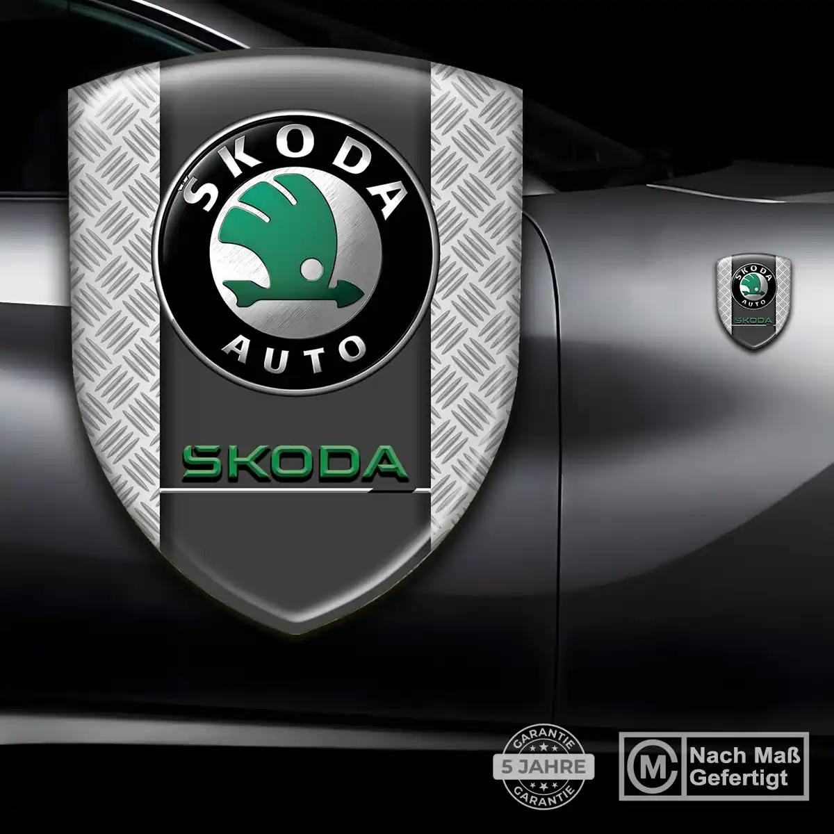 Skoda Emblem Wappen Aufkleber Hohe Qualität