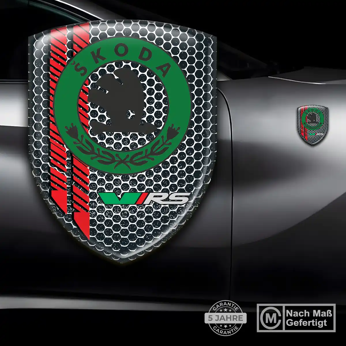 Skoda Emblem Wappen Aufkleber Premium-Edition