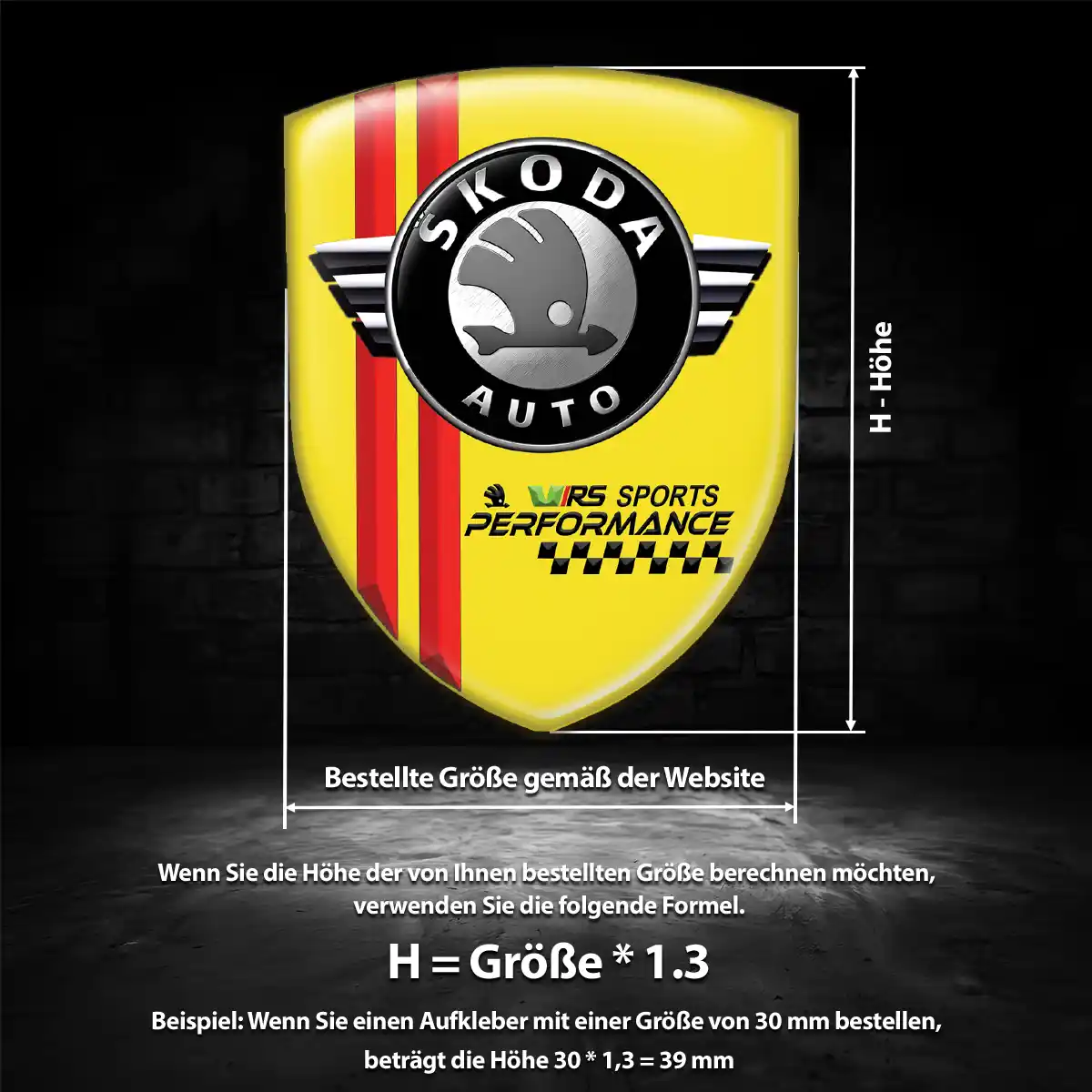 Skoda Emblem Wappen Aufkleber Stilvolles Design