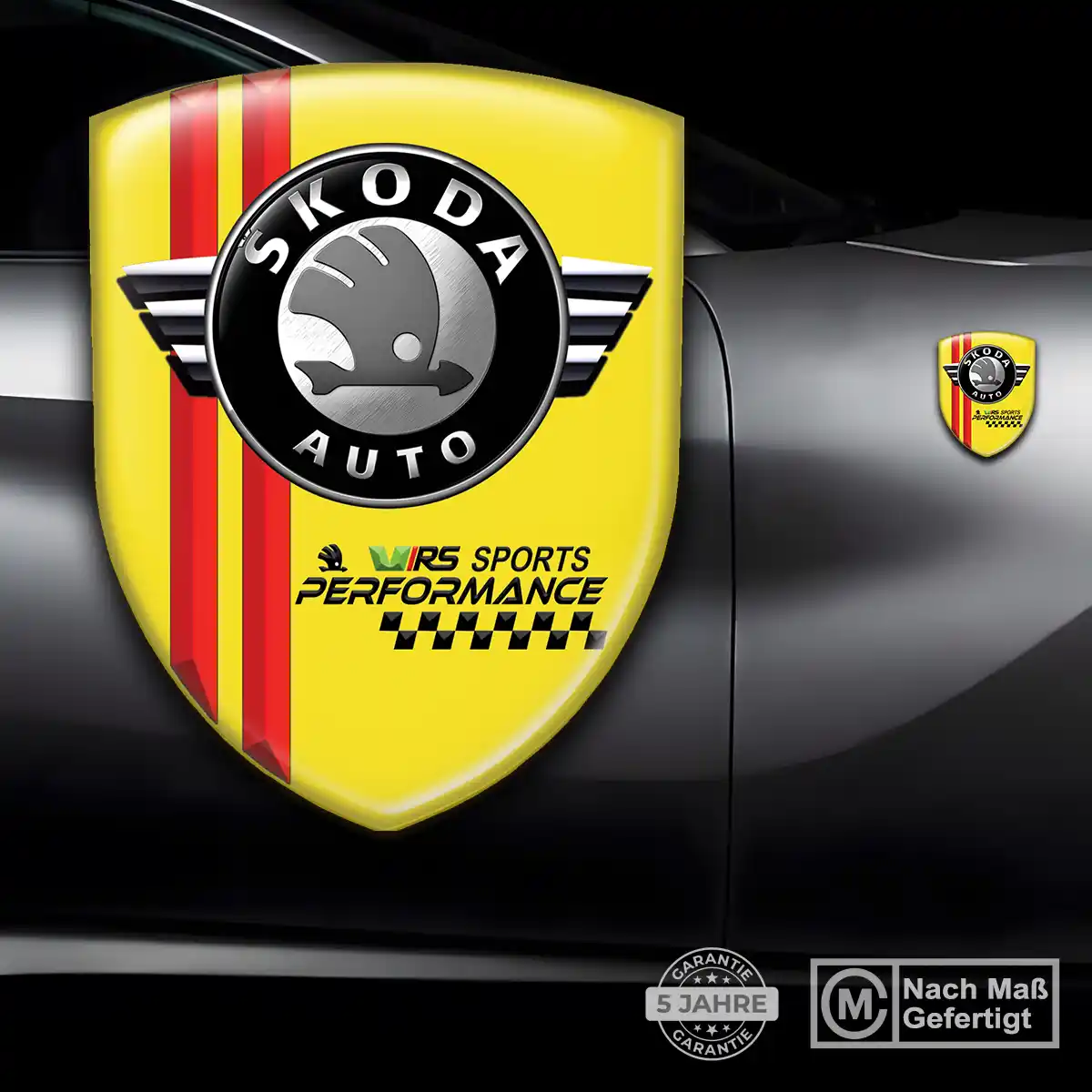 Skoda Emblem Wappen Aufkleber Stilvolles Design