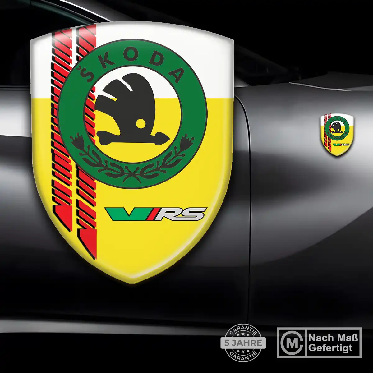 Skoda Emblem Wappen Auto Stilvolles Design