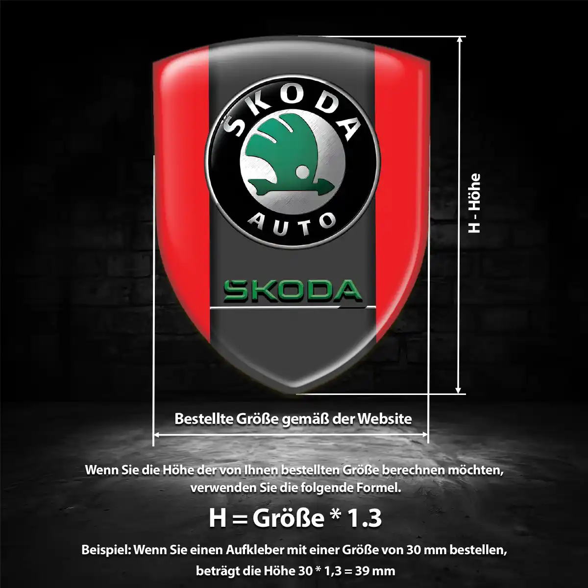 Skoda Emblem Wappen Hohe Qualität
