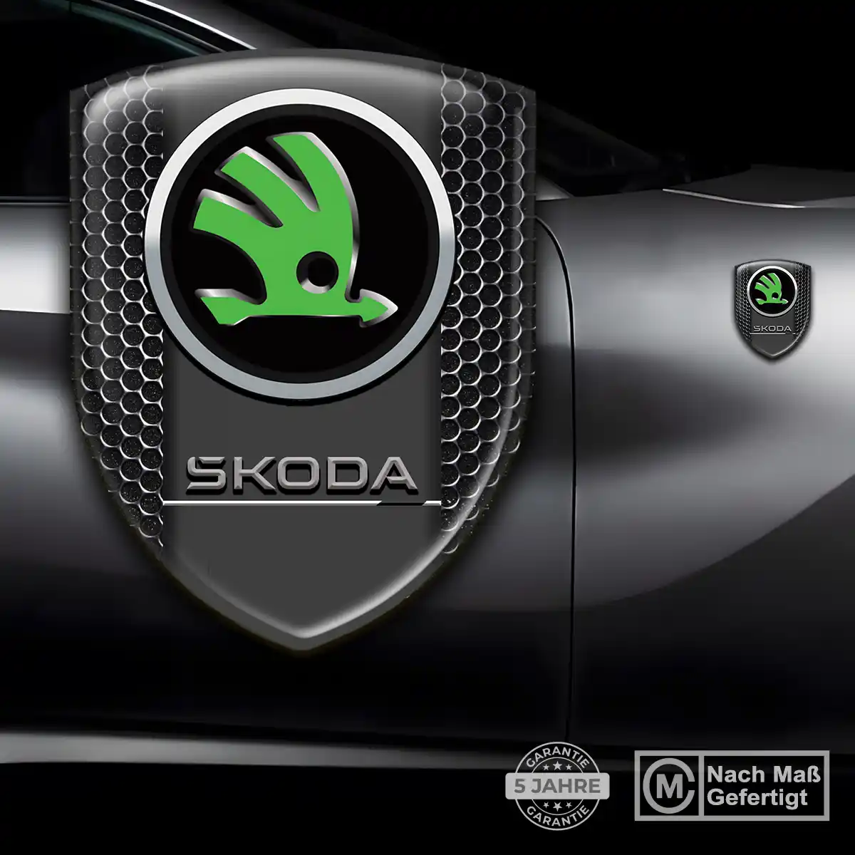 Skoda Emblem Wappen Premium-Edition