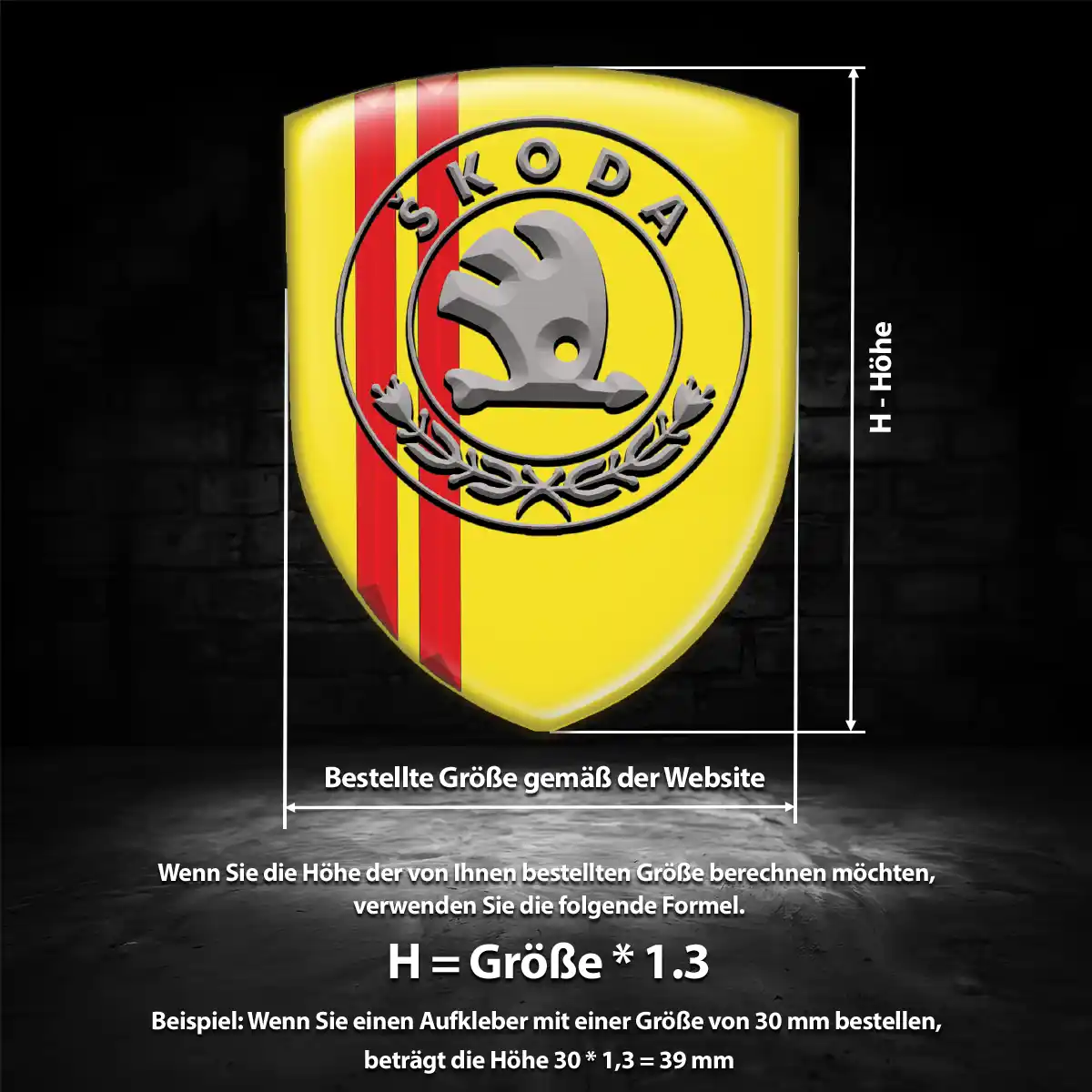 Skoda Embleme Auto Hohe Qualität