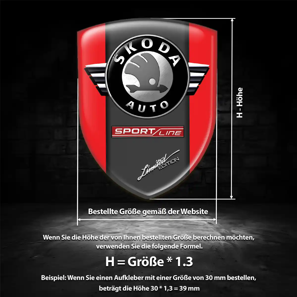 Skoda Embleme Auto Premium-Edition