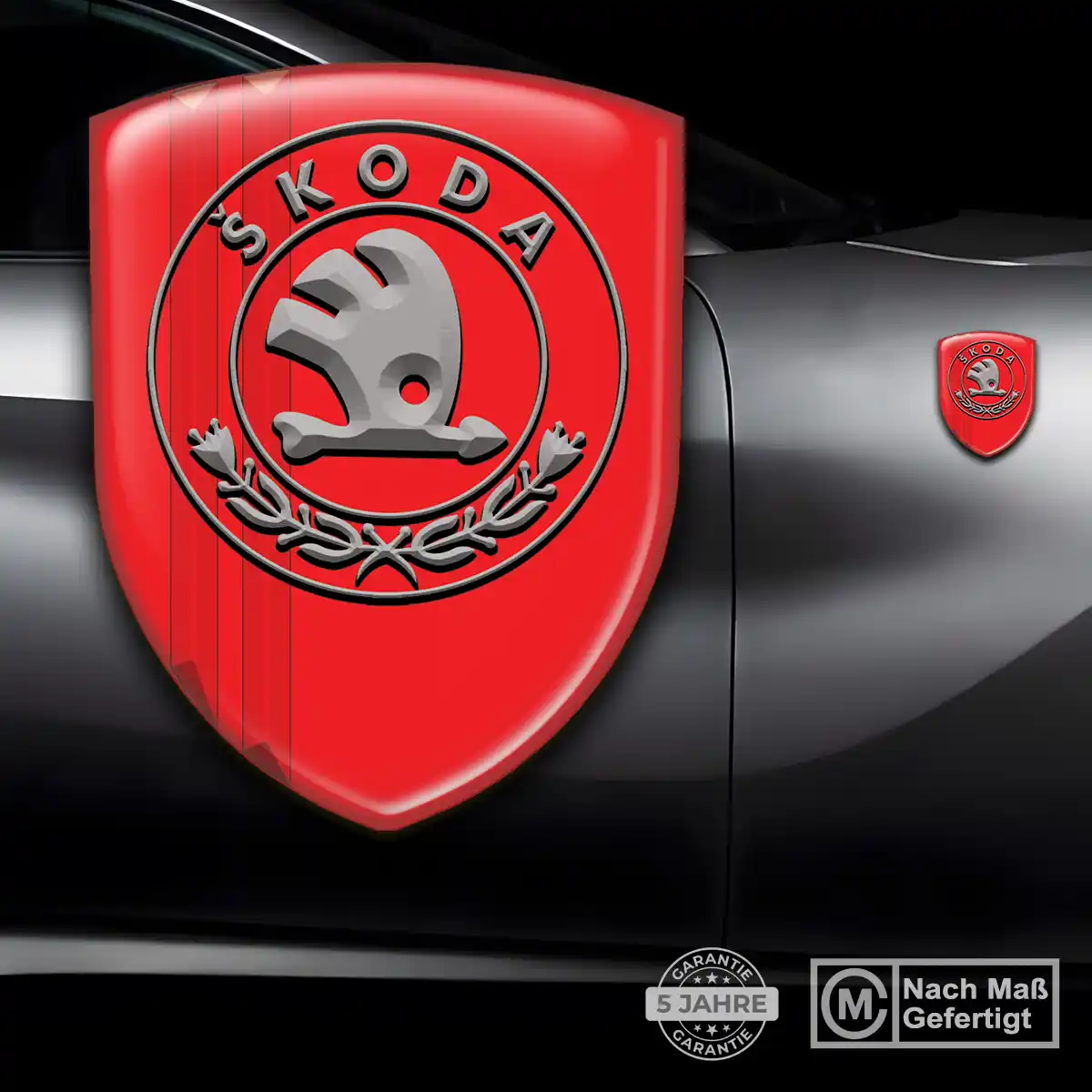 Skoda Embleme Auto Stilvolles Design