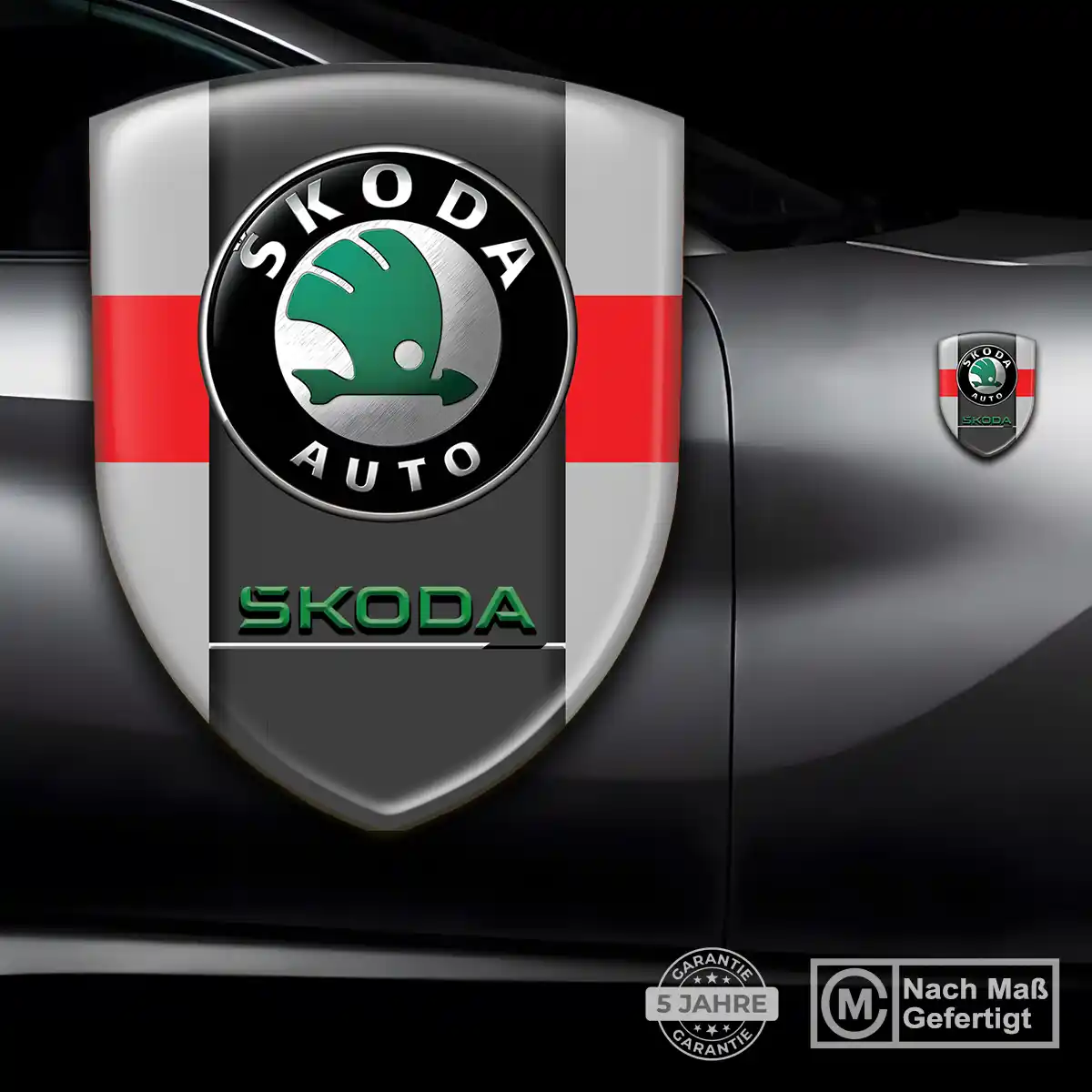 Skoda Embleme Stilvolles Design