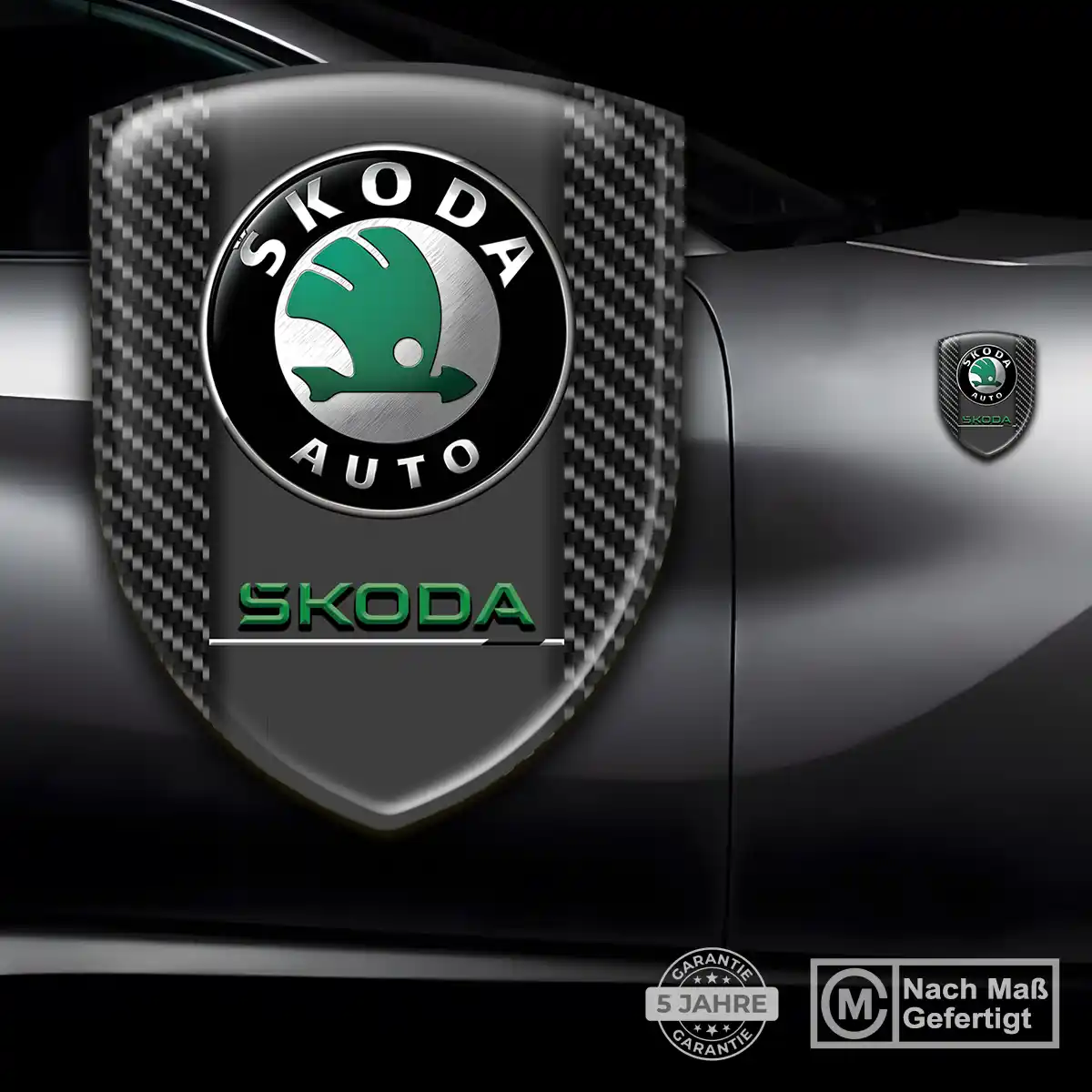 Skoda Silikon Aufkleber Auto Hohe Qualität