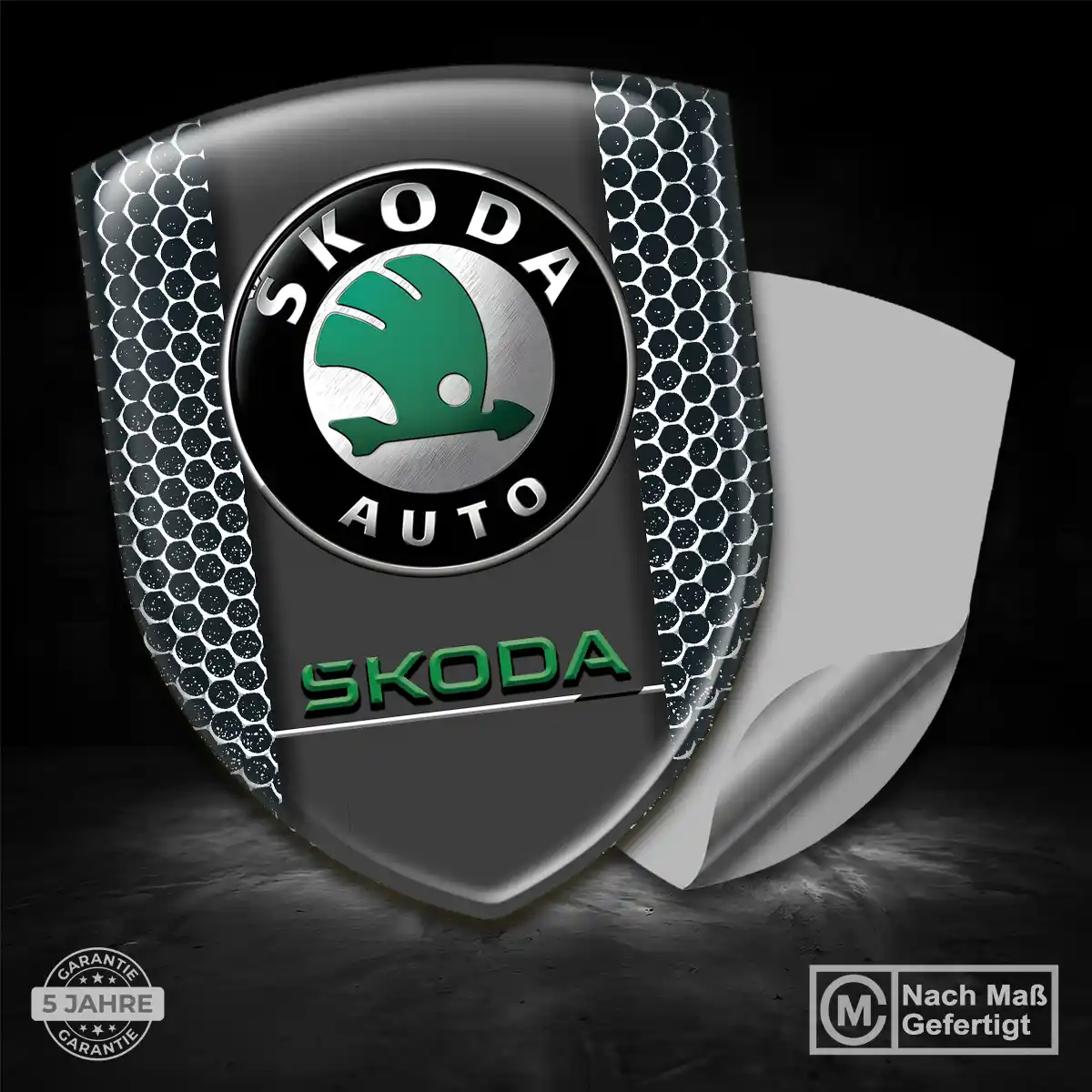 Skoda Silikon Aufkleber Auto Premium-Edition