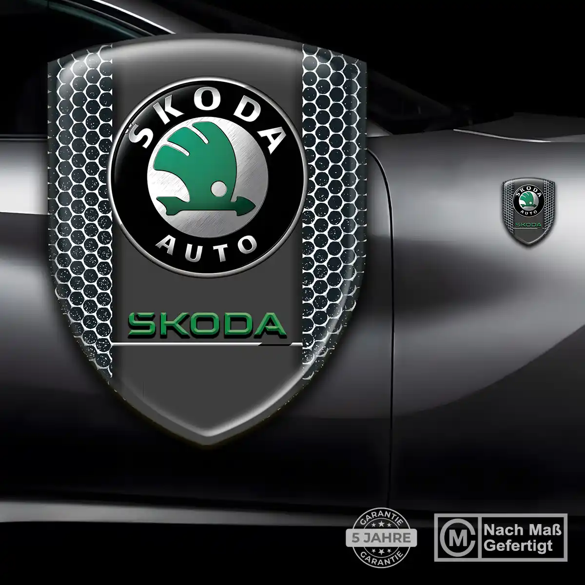 Skoda Silikon Aufkleber Auto Premium-Edition
