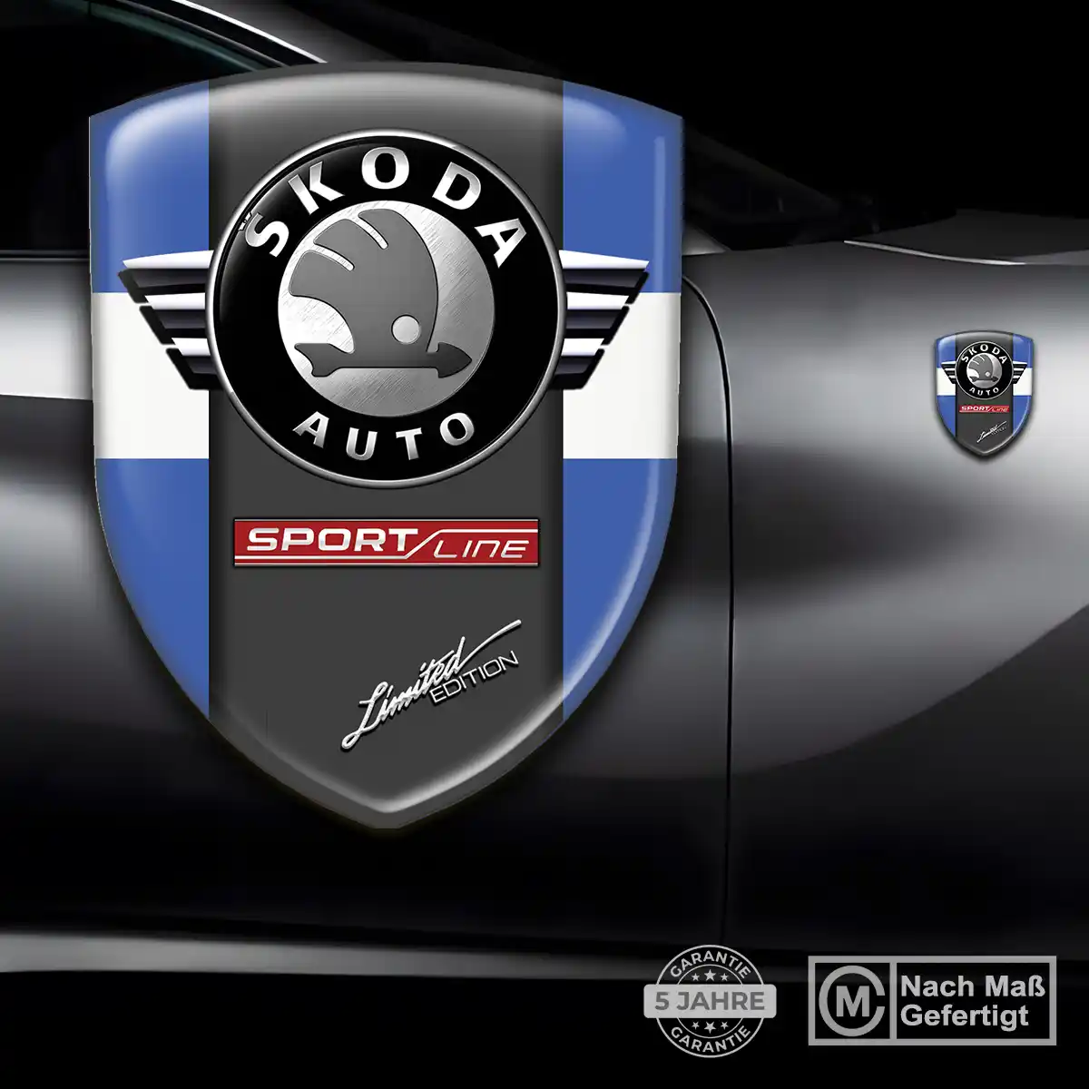 Skoda Silikon Aufkleber Auto Stilvolles Design
