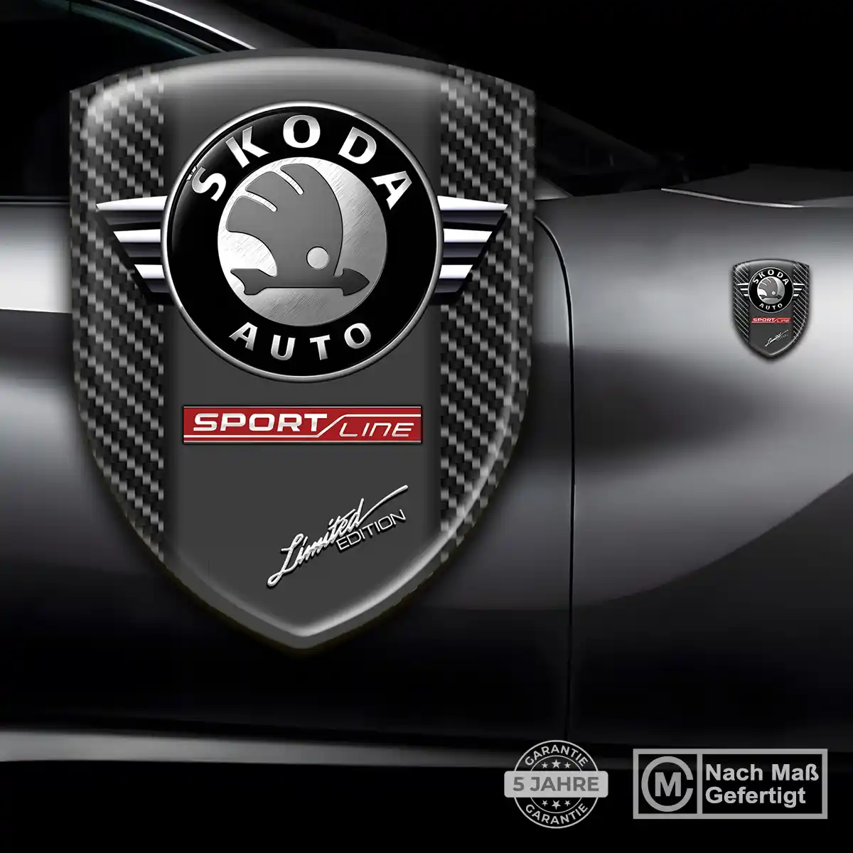 Skoda Silikon Aufkleber Embleme Auto Hohe Qualität