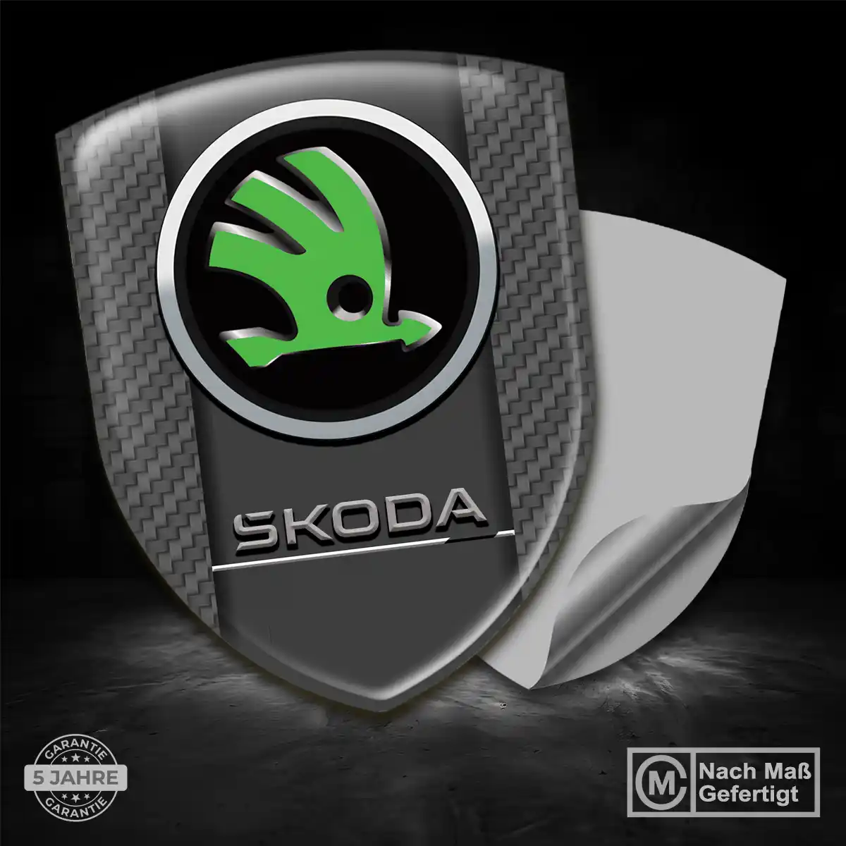 Skoda Silikon Aufkleber Embleme Auto Stilvolles Design